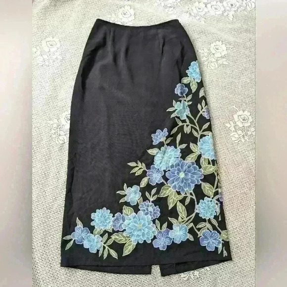 Y2K 2000s Vintage Floral Cottagecore Skirt - Picture 1 of 3